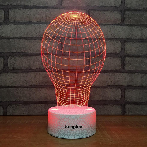 Image of Crack Lighting Base Light Bulb Visual 3D Illusion Lamp Night Light 3DL001