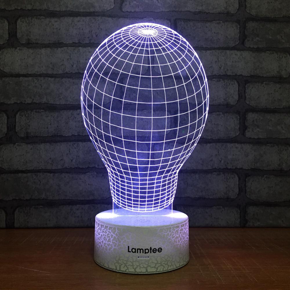 Crack Lighting Base Light Bulb Visual 3D Illusion Lamp Night Light 3DL001