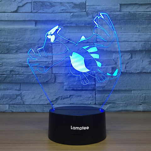 Image of Anime Pokemon 3D Illusion Lamp Night Light 3DL1005