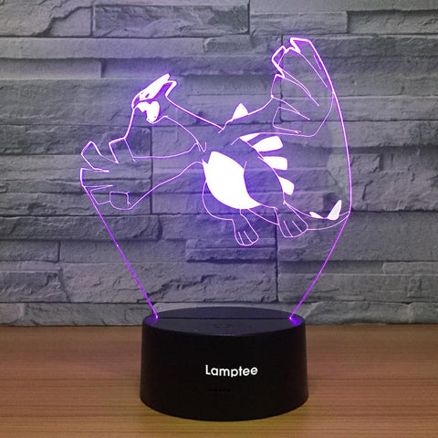 Image of Anime Pokemon 3D Illusion Lamp Night Light 3DL1005