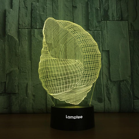 Image of Other Seashell 3D Illusion Lamp Night Light 3DL1023