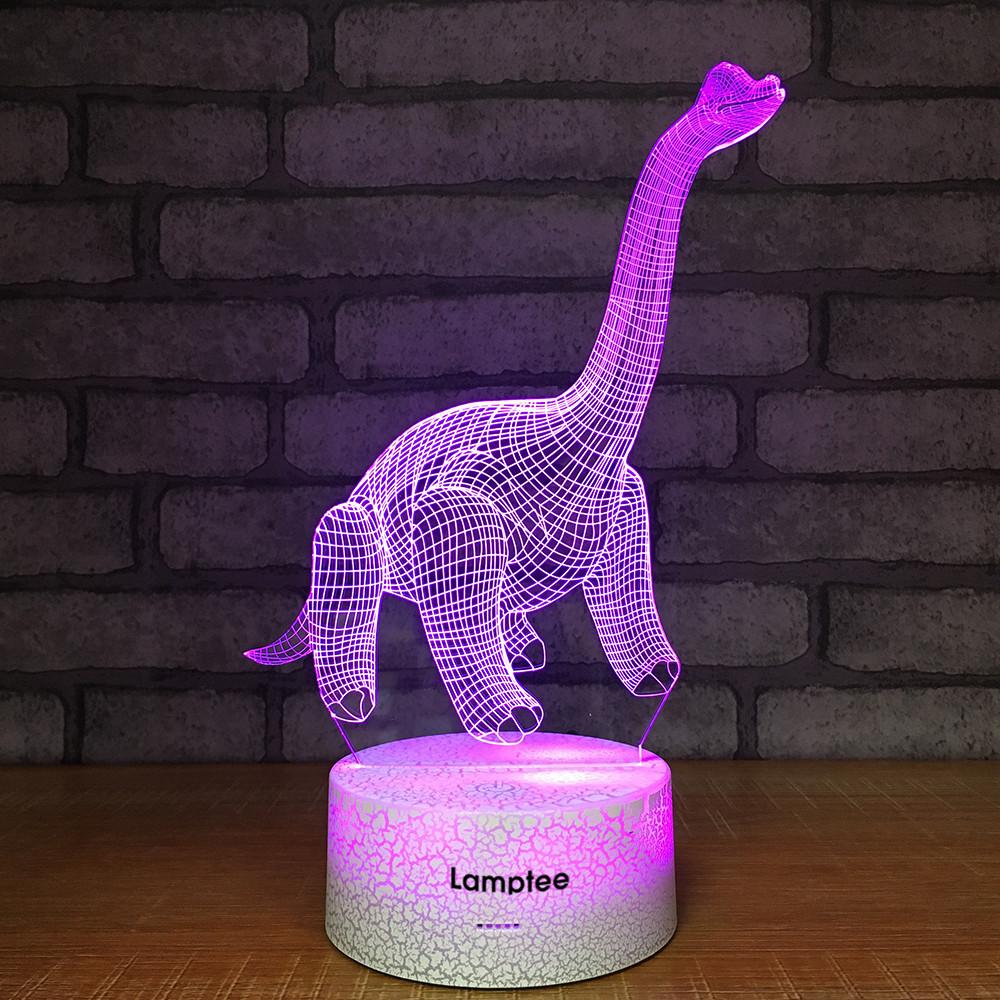 Crack Lighting Base Animal Dinosaur 3D Illusion Lamp Night Light 3DL1031