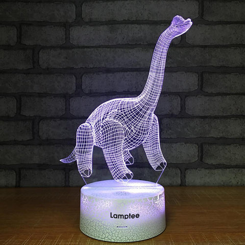 Image of Crack Lighting Base Animal Dinosaur 3D Illusion Lamp Night Light 3DL1031