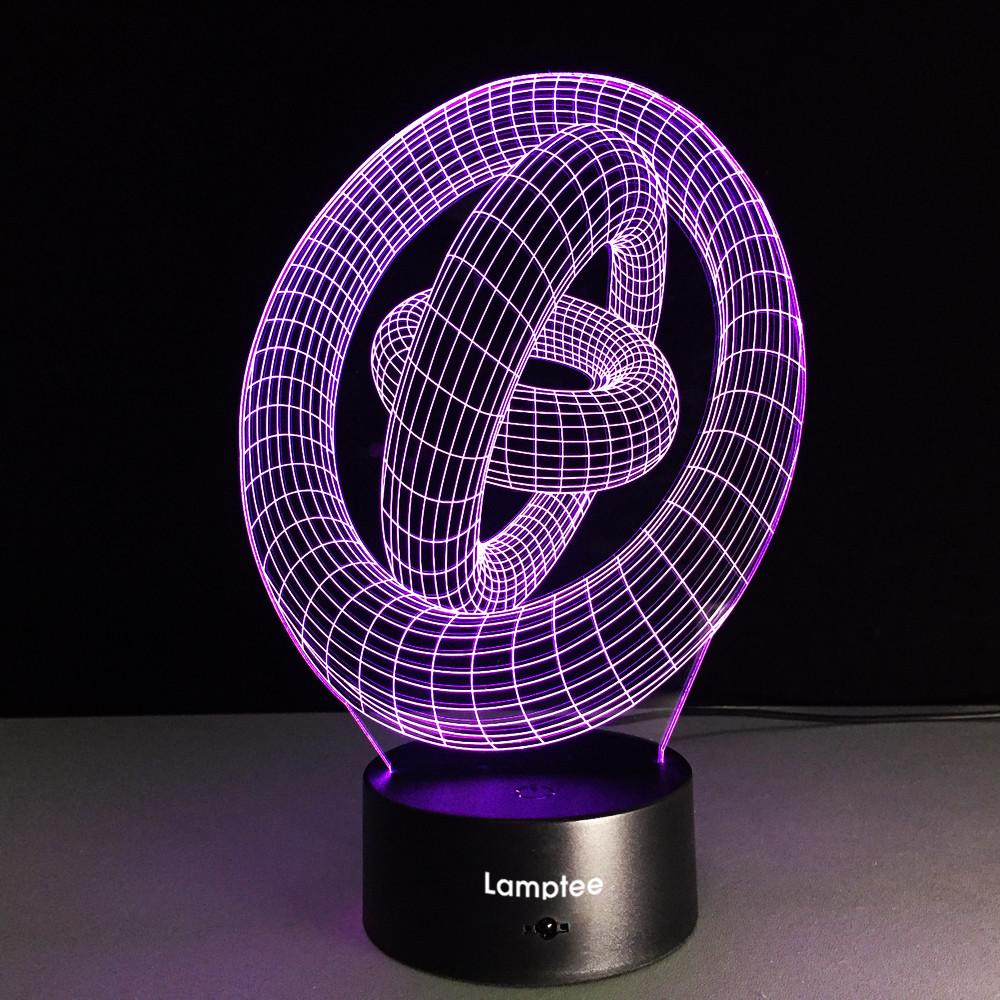Abstract Graphics 3D Illusion Lamp Night Light 3DL104