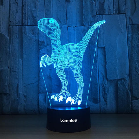 Image of Animal Dinosaur 3D Illusion Lamp Night Light 3DL1043