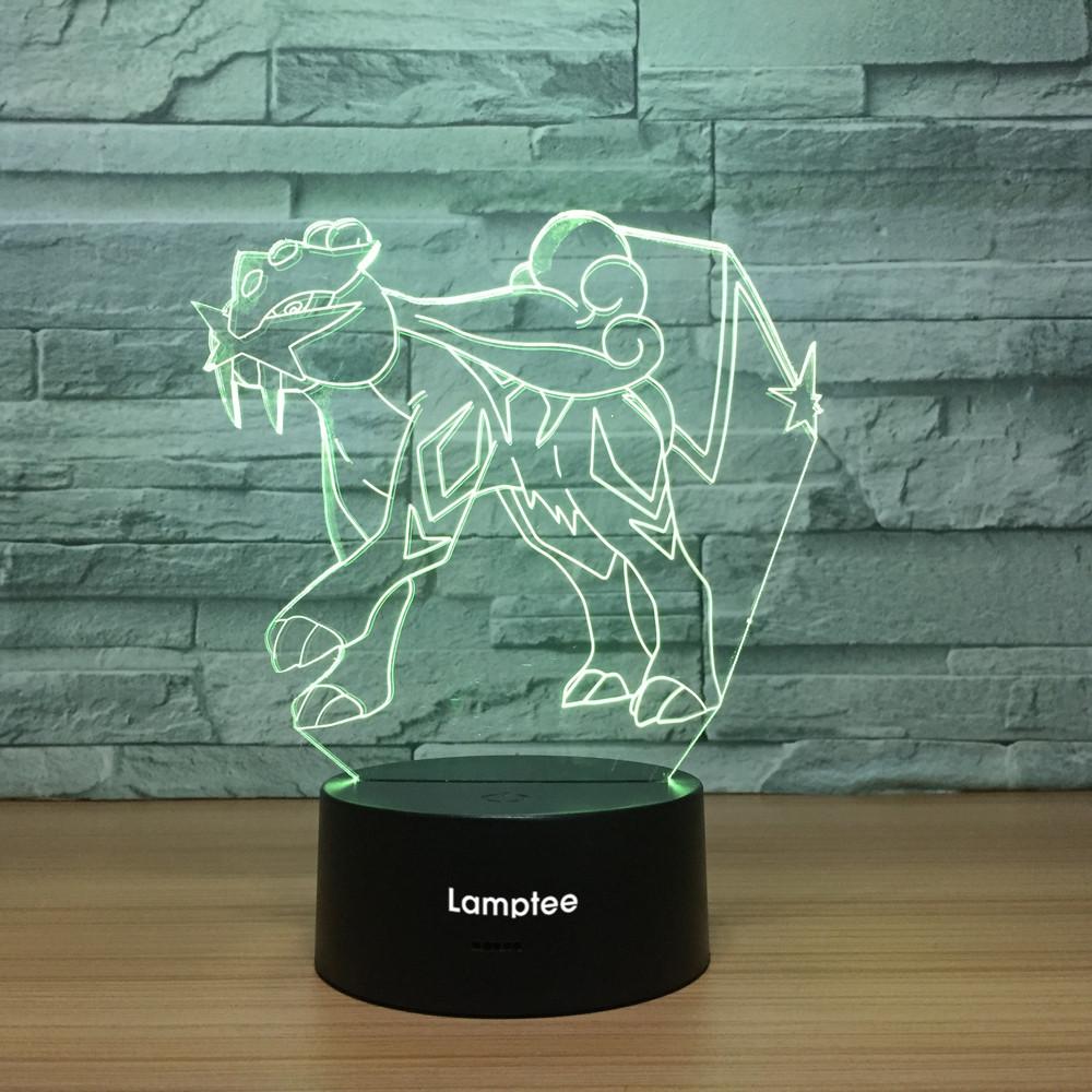 Abstract Dog 3D Illusion Lamp Night Light 3DL1044