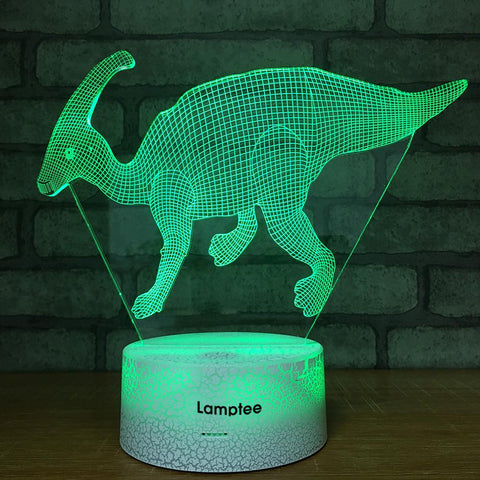 Image of Crack Lighting Base Animal Dinosaur 3D Illusion Lamp Night Light 3DL1052