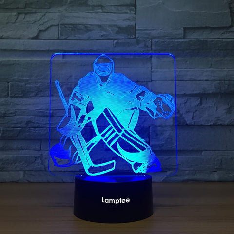 Sport Ice Hockey 3D Illusion Lamp Night Light 3DL1069