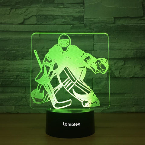 Sport Ice Hockey 3D Illusion Lamp Night Light 3DL1069