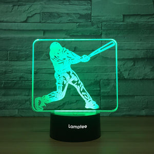 Sport Baseball 3D Illusion Lamp Night Light 3DL1071