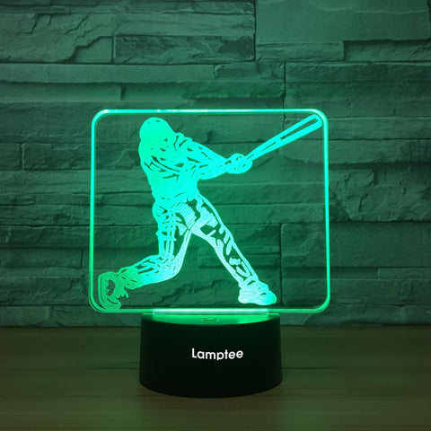 Image of Sport Baseball 3D Illusion Lamp Night Light 3DL1071