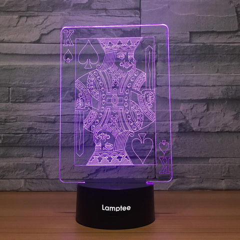 Image of Other Poker 3D Illusion Lamp Night Light 3DL1093