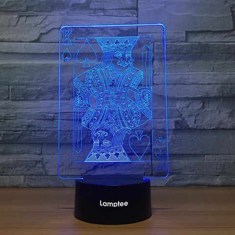 Image of Other Poker 3D Illusion Lamp Night Light 3DL1093