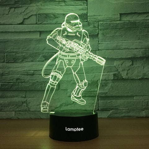 Image of Anime Star War Character 3D Illusion Lamp Night Light 3DL1112