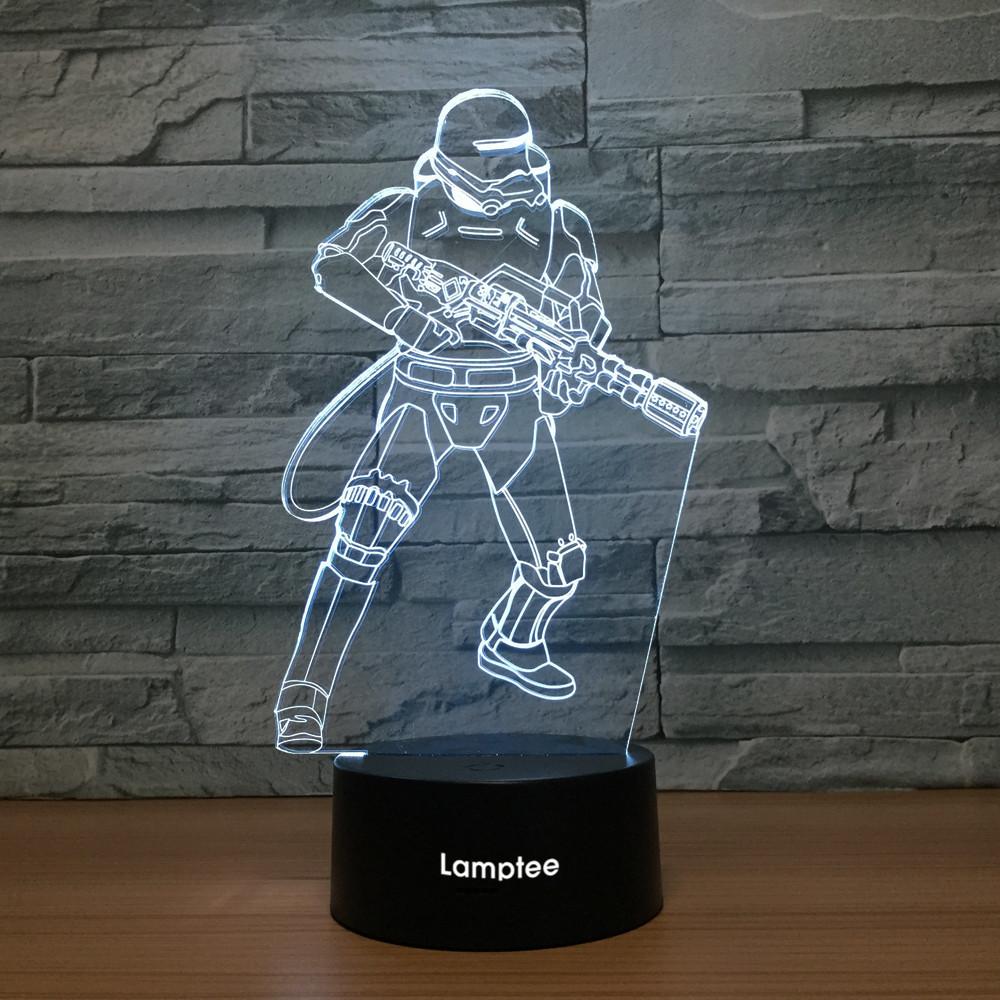 Anime Star War Character 3D Illusion Lamp Night Light 3DL1112