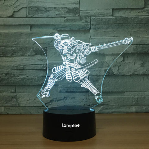 Image of Anime Star War Character 3D Illusion Lamp Night Light 3DL1122