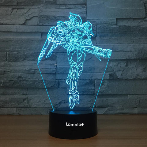 Image of Anime Overwatch Ana 3D Illusion Lamp Night Light 3DL1123