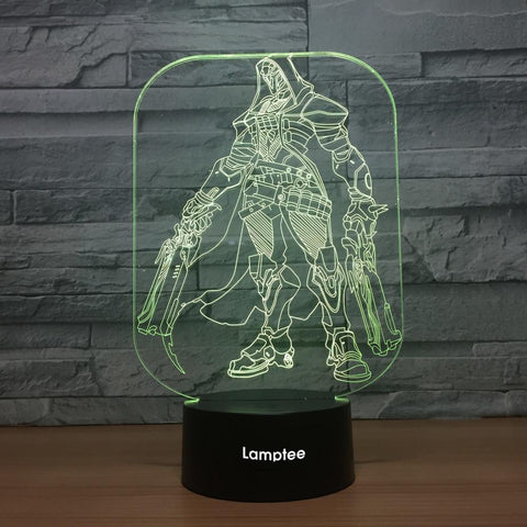Image of Anime Overwatch Reaper 3D Illusion Lamp Night Light 3DL1125