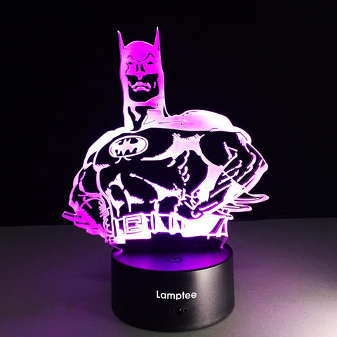 Image of Anime Fashion Cartoon Figure Batman 3D Illusion Lamp Night Light 3DL113