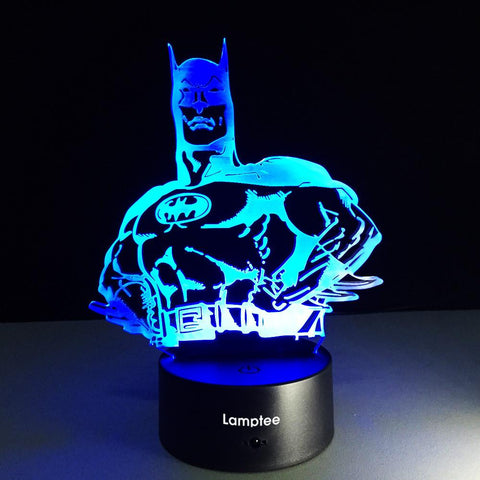 Image of Anime Fashion Cartoon Figure Batman 3D Illusion Lamp Night Light 3DL113