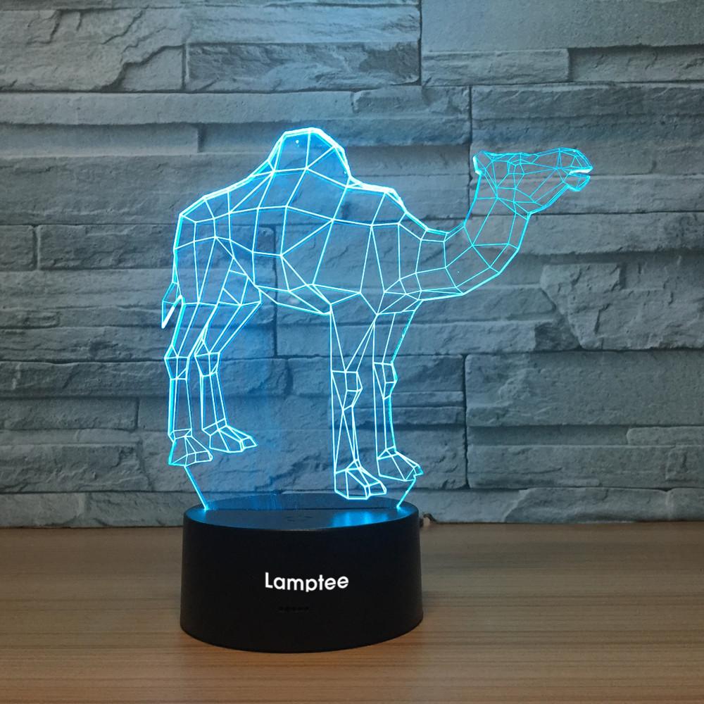 Animal Camel 3D Illusion Lamp Night Light 3DL1139
