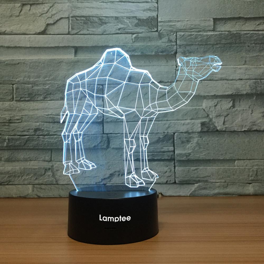 Animal Camel 3D Illusion Lamp Night Light 3DL1139