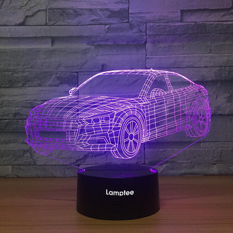 Image of Traffic Car 3D Illusion Lamp Night Light 3DL1145