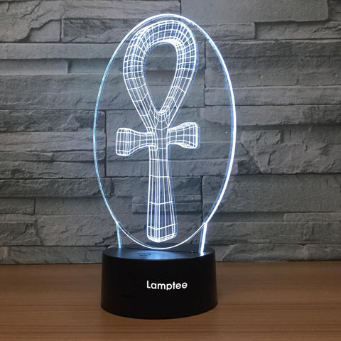 Image of Art Peace Symbol 3D Illusion Night Light Lamp 3DL1152