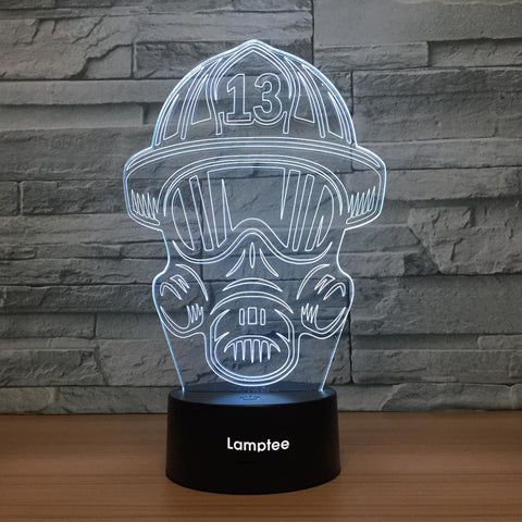 Image of Other Antigas Mask 3D Illusion Lamp Night Light 3DL1169