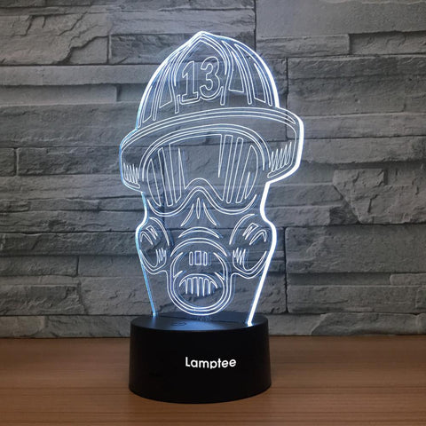 Image of Other Antigas Mask 3D Illusion Lamp Night Light 3DL1169