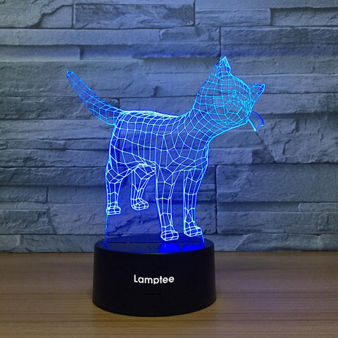 Image of Abstract Cat 3D Illusion Lamp Night Light 3DL1172