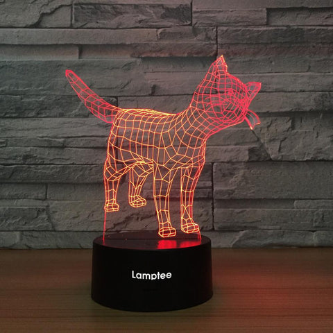 Image of Abstract Cat 3D Illusion Lamp Night Light 3DL1172