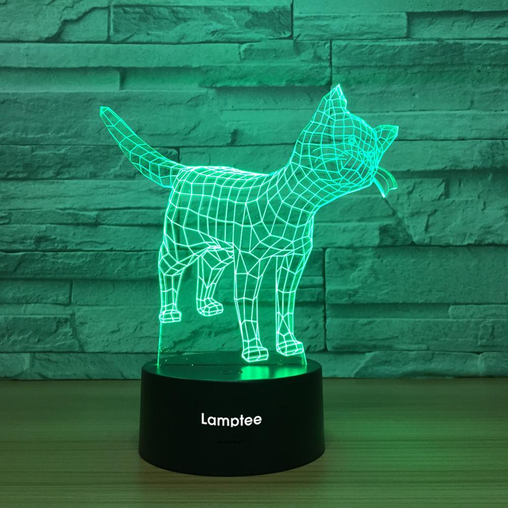 Abstract Cat 3D Illusion Lamp Night Light 3DL1172