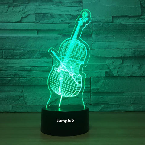 Image of Instrument Cello 3D Illusion Lamp Night Light 3DL1174