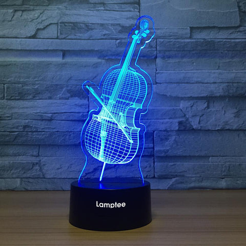 Image of Instrument Cello 3D Illusion Lamp Night Light 3DL1174