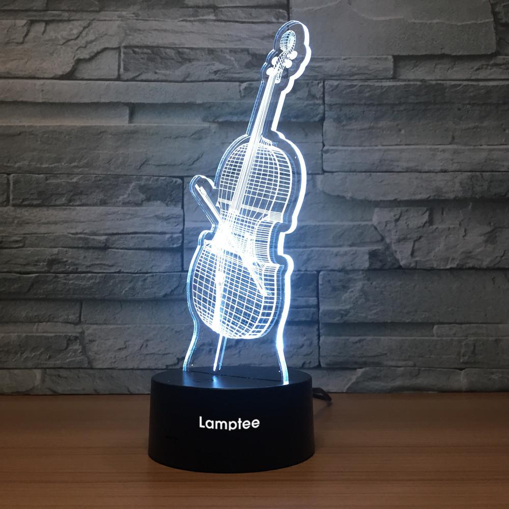 Instrument Cello 3D Illusion Lamp Night Light 3DL1174