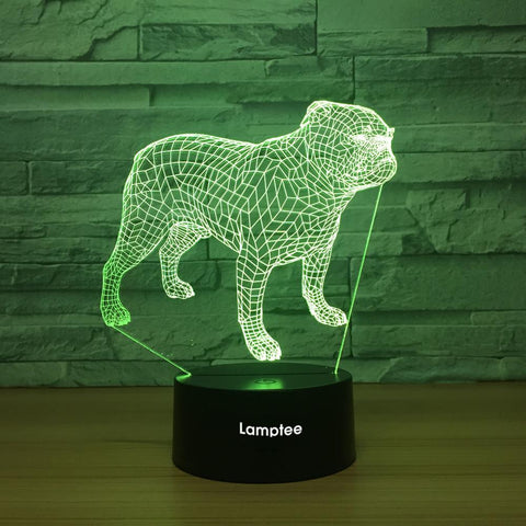 Image of Animal Dog 3D Illusion Lamp Night Light 3DL1183