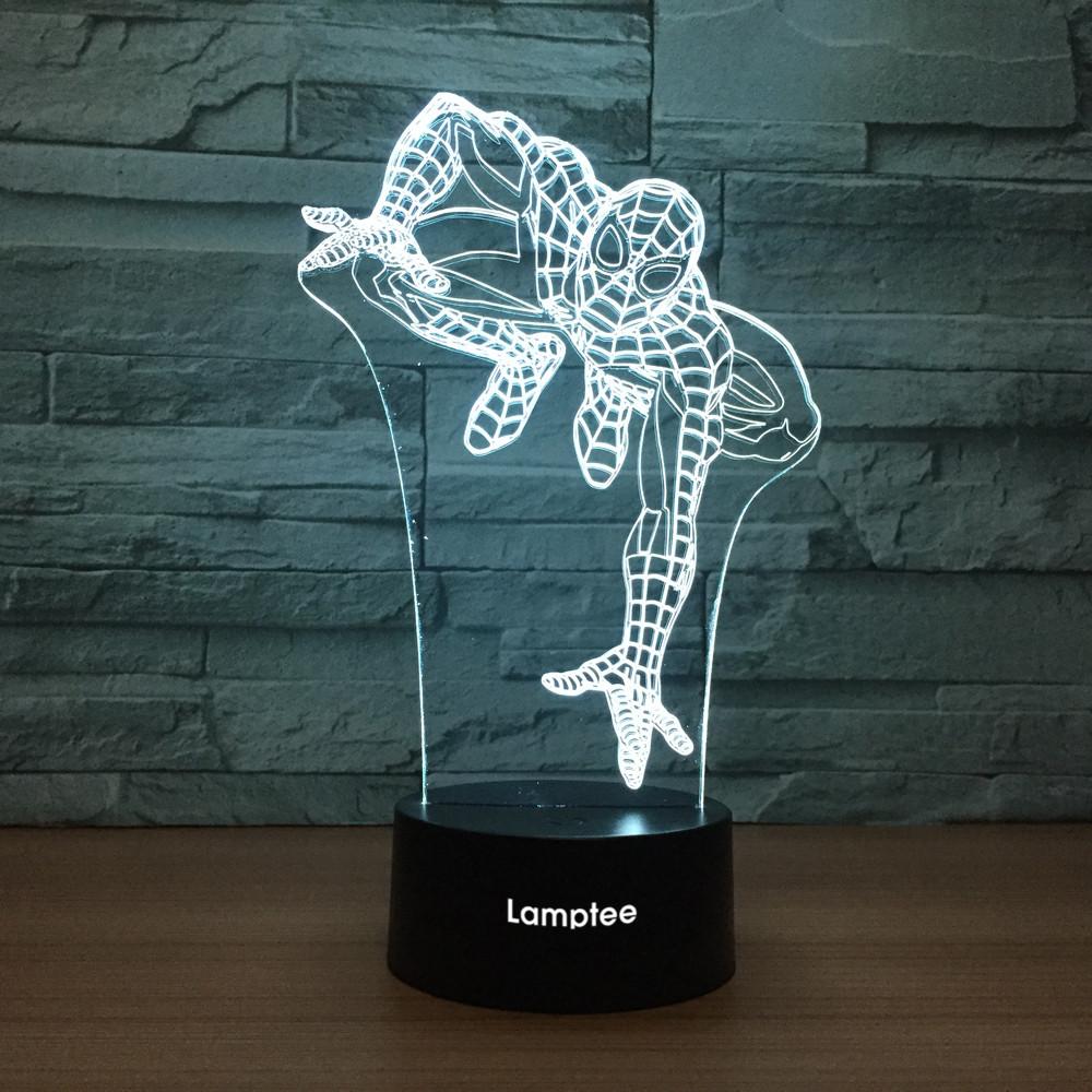 Anime Spiderman 3D Illusion Lamp Night Light 3DL1217