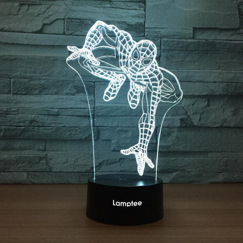 Image of Anime Spiderman 3D Illusion Lamp Night Light 3DL1217