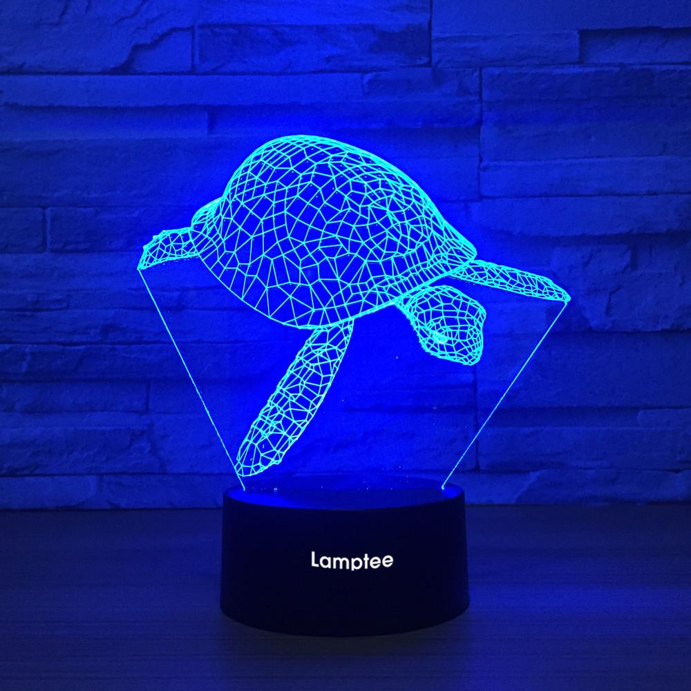 Animal Turtle 3D Illusion Lamp Night Light 3DL1219
