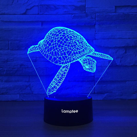 Image of Animal Turtle 3D Illusion Lamp Night Light 3DL1219