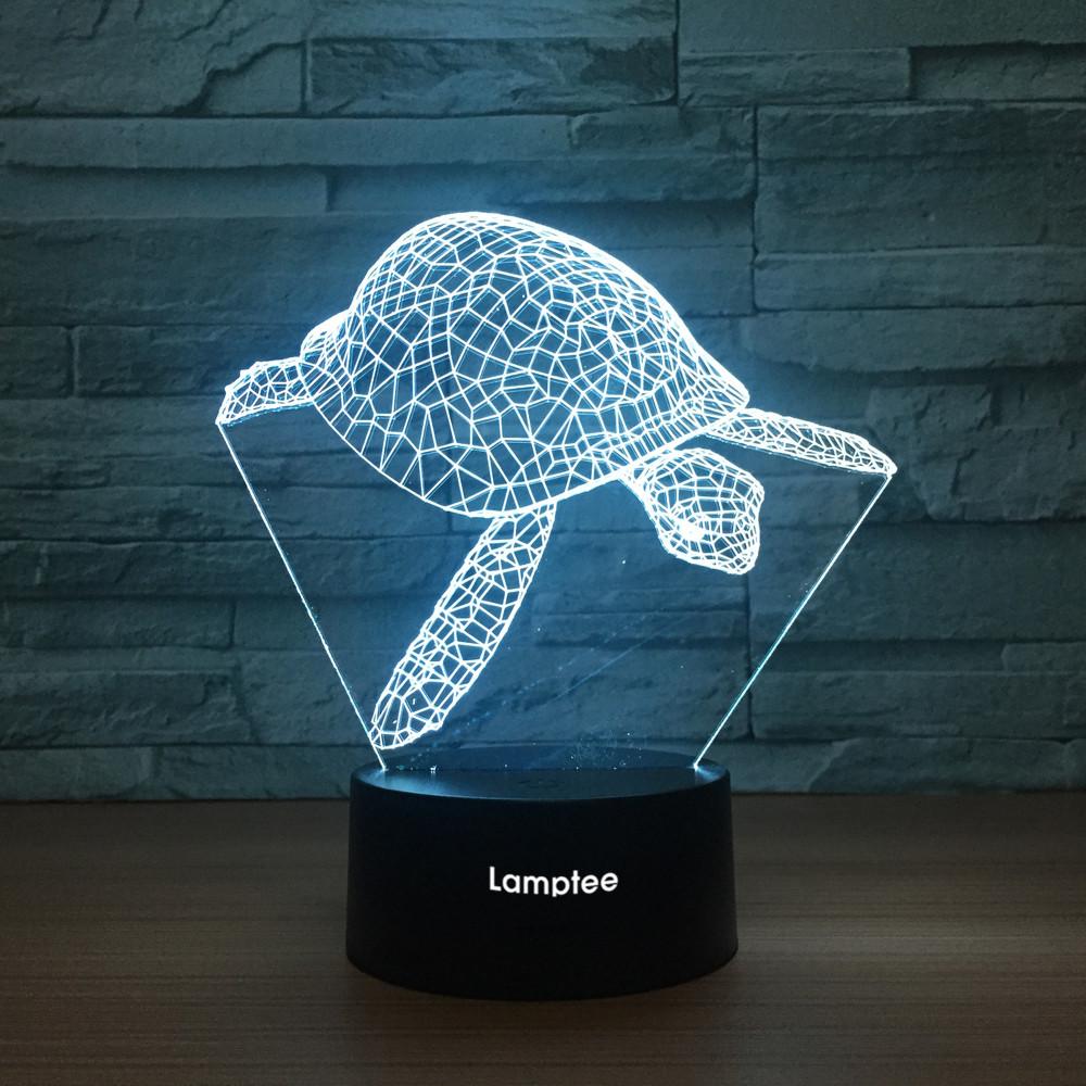 Animal Turtle 3D Illusion Lamp Night Light 3DL1219
