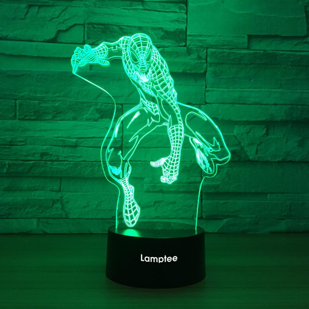 Anime Spiderman 3D Illusion Lamp Night Light 3DL1222