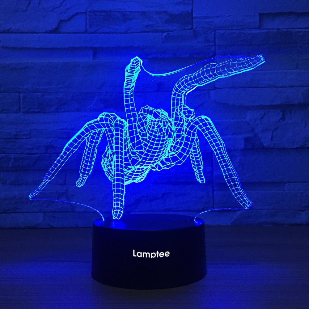 Animal Spider 3D Illusion Lamp Night Light 3DL1224