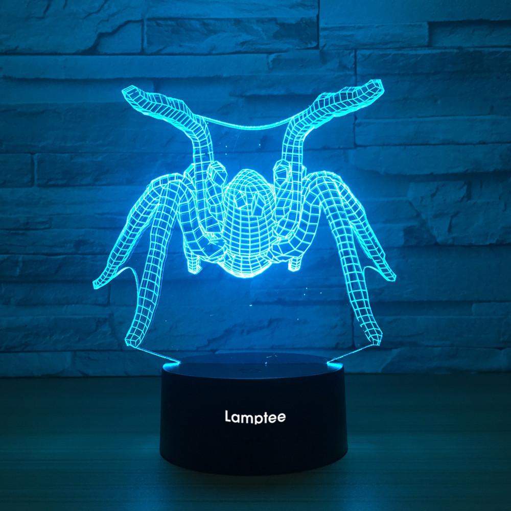 Animal Spider 3D Illusion Lamp Night Light 3DL1229