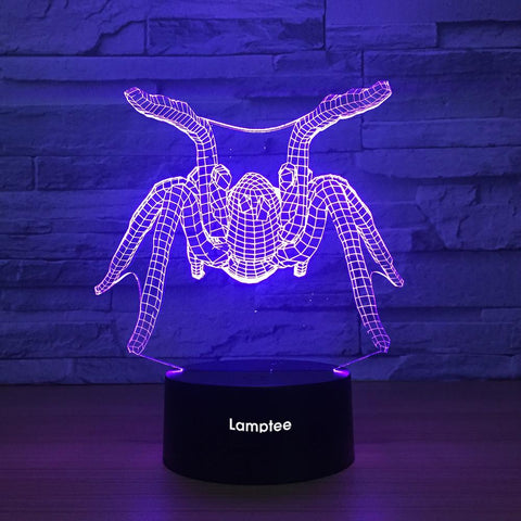 Image of Animal Spider 3D Illusion Lamp Night Light 3DL1229