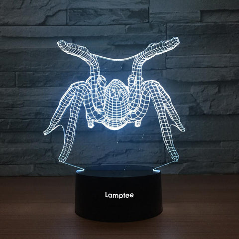 Image of Animal Spider 3D Illusion Lamp Night Light 3DL1229