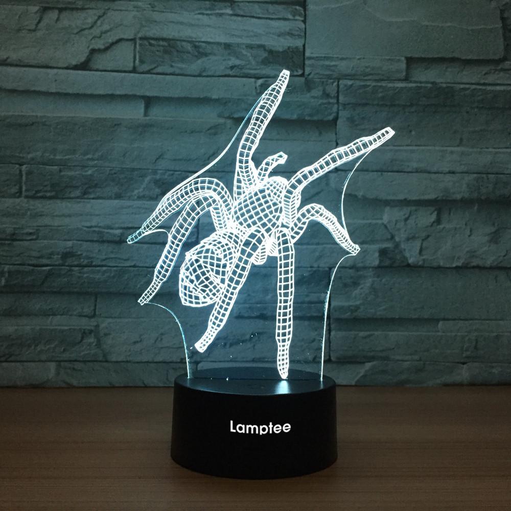 Animal Spider 3D Illusion Lamp Night Light 3DL1230