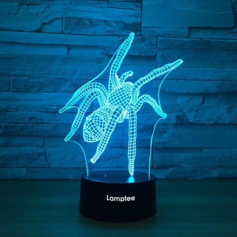Image of Animal Spider 3D Illusion Lamp Night Light 3DL1230