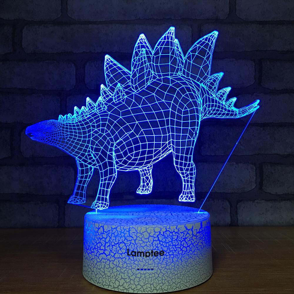 Crack Lighting Base Animal Dinosaur 3D Illusion Lamp Night Light 3DL1232